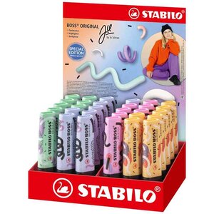 Surligneur BOSS ORIGINAL by Ju Schnee présentoir de 30 STABILO