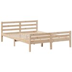 vidaXL Lit bibliothèque sans matelas 140x200 cm bois massif de pin