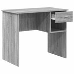 vidaXL Bureau Gris Sonoma 90 x 49 x 75 cm Bois d'ingénierie