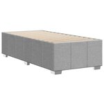 vidaXL Cadre de lit sans matelas gris clair 100x200 cm tissu