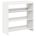 vidaXL Étagère à chaussures blanc 60x25x62 cm bois d'ingénierie