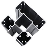 vidaXL Panneau de clôture WPC 180x186 cm Noir