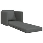 vidaXL Canapé-Lit Gris foncé 74 x 77 x 81 cm Velours