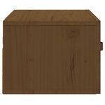vidaXL Table de chevet murale Marron miel 40x29 5x22 cm