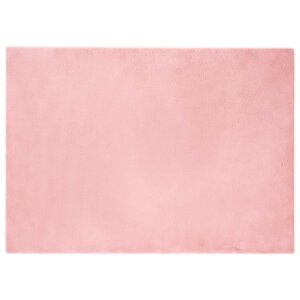 vidaXL Tapis en Fourrure Synthétique de Lapin Olite Rose 200 x 280 cm