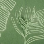 vidaXL Coussins de chaise à dossier haut lot de 4 modèle de feuille