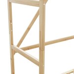 vidaXL Porte-vêtements et étagères et roulettes 90x40x179 5 cm bambou