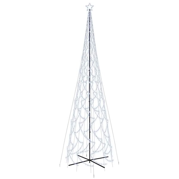 vidaXL Arbre de Noël cône 3000 LED Blanc froid 230x800 cm