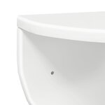 vidaXL Étagère Murale 2 Pièces Blanc brillant 38 x 19 x 19 cm