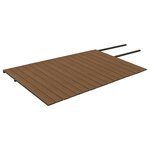 vidaXL Panneaux de terrasse et accessoires WPC Marron/gris 40 m² 4 m