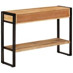 vidaXL Table console 110x30x76 cm Bois de manguier solide