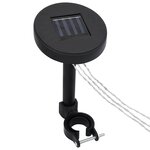 vidaXL Tonnelle avec double toit et lumières LED 3x4 m Anthracite