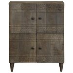 vidaXL Buffet 60x33x75 cm Bois massif de manguier
