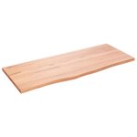 vidaXL Étagère murale marron clair 100x40x2cm bois chêne massif traité
