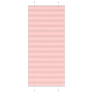 vidaXL Store plissé rose 95x200 cm largeur du tissu 94 4 cm polyester