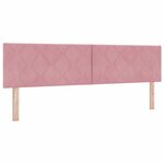 vidaXL Tête de lit avec tête de lit Rose 180 cm Velours