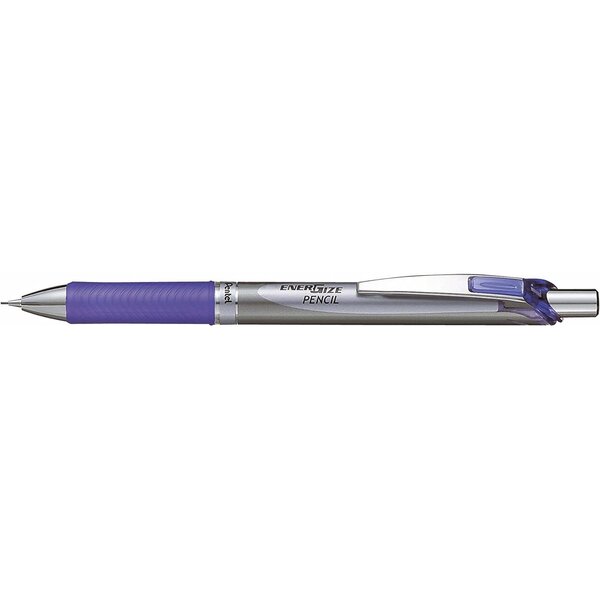 Porte-mine ENERGIZE PL77  argent/violet épaisseur 0 7 mm x 12 PENTEL