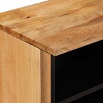 vidaXL Meuble TV Naturel 80 x 33 x 46 cm Bois de mangue massif