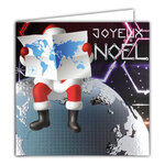 Carte Joyeux Noël avec Enveloppe Blanche 15x15cm