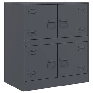 vidaXL Buffet anthracite 67x39x73 cm acier