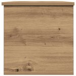 Boîte de rangement vidaXL en chêne fait main 102x35x35 cm en bois aggloméré
