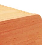 vidaXL Table de chevet Brun cire 39 x 34 x 16 5 cm Bois massif en pin