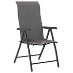 vidaXL Ensemble de salle à manger pour jardin 5 Pièces Gris Poly rotin