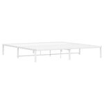 vidaXL Cadre de lit métal blanc 193x203 cm