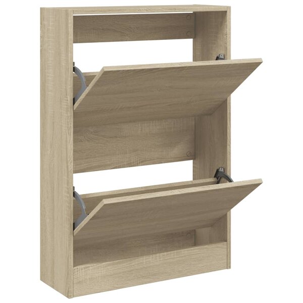 vidaXL Armoire à chaussures chêne sonoma 60x21x87 5 cm bois ingénierie