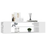 vidaXL Meuble TV suspendu Blanc 100x30x26 5 cm Bois d’ingénierie