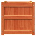 vidaXL Jardinières 2 Pièces cire marron bois de pin massif