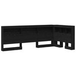 vidaXL Tête de lit de rangement Chêne noir 75 cm Bois d'ingénierie