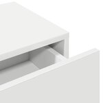 vidaXL Étagère murale avec tiroirs blanc 100x36x19cm bois d'ingénierie