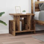 vidaXL Meuble TV Bois ancien 50 x 35 x 45 cm Bois d'ingénierie