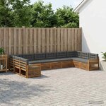 vidaXL Ensembles de canapés 10 pc Bois d'Acacia Massif