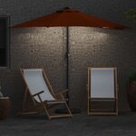 vidaXL Parasol de jardin Couleur terre cuite 294 x 150 x 224 cm tissu