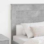 vidaXL Tête de lit Gris béton 100 cm Bois d'ingénierie