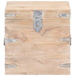 vidaXL Coffre 40x40x40 cm Bois d'acacia solide