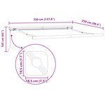 vidaXL Store Rétractable Manuel Beige 350x250 cm