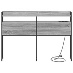 vidaXL Tête de lit avec étagère Sonoma gris 135 cm Bois d'ingénierie