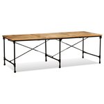 vidaXL Table à manger Bois de manguier massif 240 cm