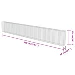 vidaXL Mur à gabion avec couvercles Acier galvanisé 900 x 50 x 150 cm