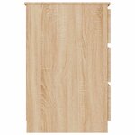 vidaXL Bureau Chêne sonoma 140x50x77 cm Bois d'ingénierie