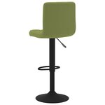 vidaXL Tabourets de bar lot de 2 vert clair velours