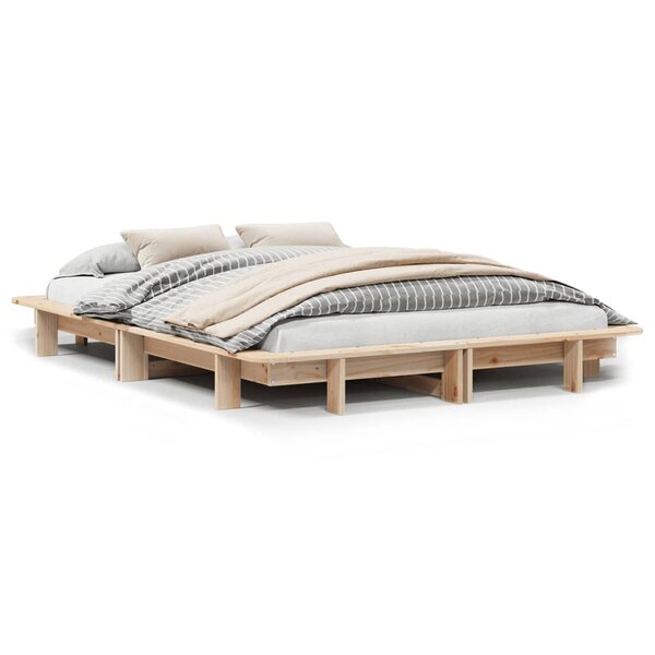 vidaXL Cadre de lit sans matelas 120x190 cm bois de pin massif