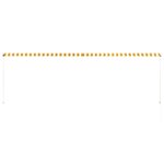 vidaXL Auvent rétractable 400x150 cm Jaune et blanc