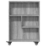 vidaXL Chariot de rangement étroit sonoma gris bois d'ingénierie