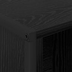 vidaXL Bibliothèque Chêne noir 99 5 x 30 x 108 5 cm Bois d'ingénierie