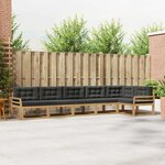 vidaXL Ensemble de canapés d'extérieur 4 Pièces Blanc et anthracite