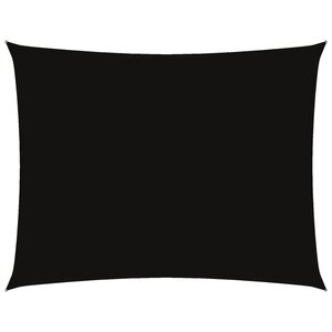 vidaXL Voile de parasol tissu oxford rectangulaire 5x6 m noir